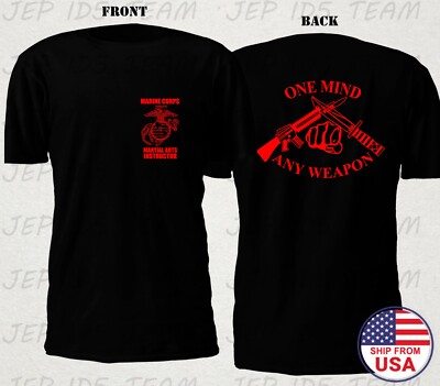 UNITED STATES MARINE CORPS INSTRUCTOR T SHIRT SIZE S-4XL custom
