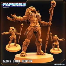 Glory Skull Hunter Papsikels Miniature AvP, Predator