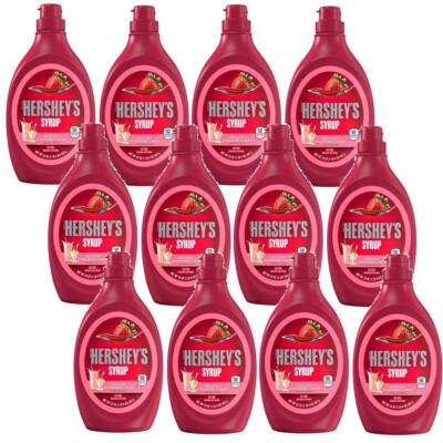 NEW Hershey's Syrup Strawberry 623g Box of 12