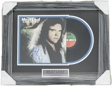 JSA MEATLOAF Signed Autographed FRAMED Blind Before I Stop Record Album Display