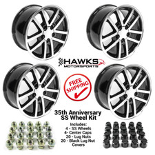 1998-2002 Camaro Ss 10 Spoke 17x9 35th Anniversary Wheels Kit Ht179ss35-kit