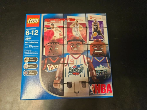 2003 Lego Sports NBA 3564 Allen Iverson, Steve Francis, Karl Malone - Sealed