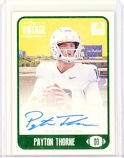 2021 Onyx Football College PAYTON THORNE RC Rookie Card ARC Blue Auto /500