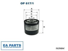 Filtro olio per HYUNDAI KIA FILTRON OP 617/1