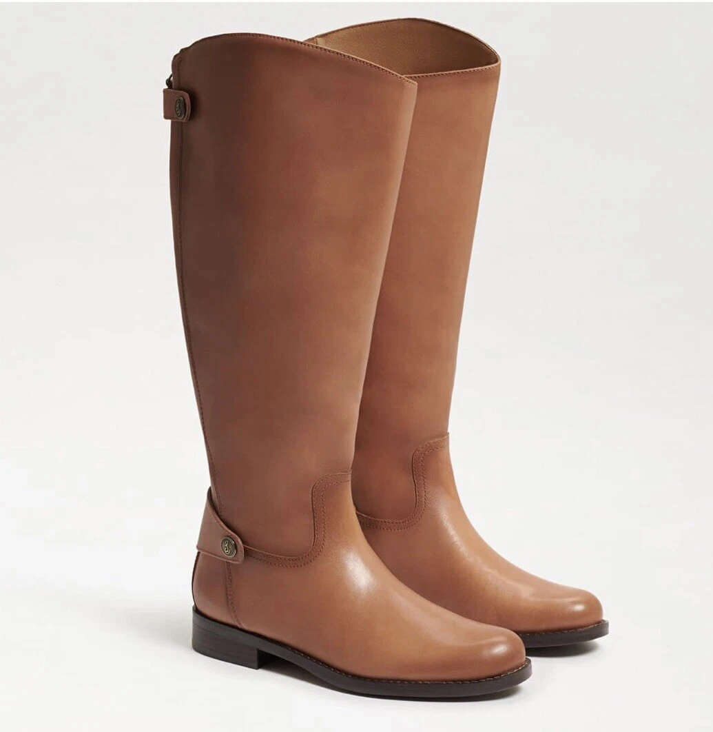 Sam Edelman Womens Mikala Wide Calf Leather Knee High Boots Shoes