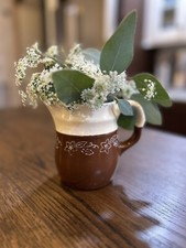 vintage creamer pitcher Made In USA. Stoneware