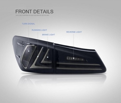Luces traseras LED completas para LEXUS IS XE20 06-12 barra de luz lifting facial nuevo XE30 humo - Imagen 9 de 12