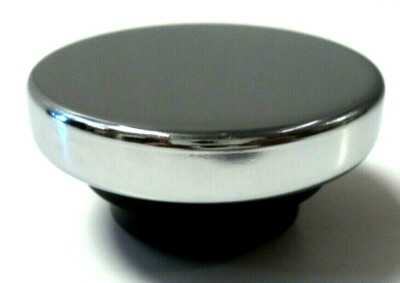 #ad Chrome Round Push In Oil Cap Valve Cover SBC BBC SBF 302 327 350 302 454 SBF New $9.95