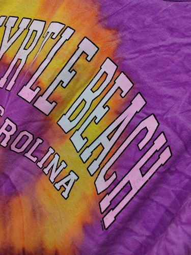 Gildan Tie Dye Myrtle Beach Carolina del Sur Camiseta De Colección XL Preencogida Pesada - Imagen 2 de 5