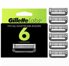 Gillette Labs Razor Blade Refill, 6 Cartridges FAST SHIPPING