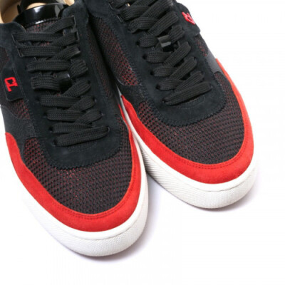 Christian Louboutin HAPPYRUI FLAT MESH GLIT, Low-Top Sneaker