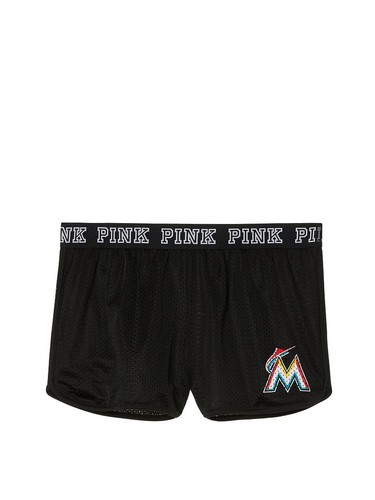 Miami Marlins VICTORIA'S SECRET Shirt Sports Bra Top Mesh Shorts Gym Workout - Picture 5 of 5