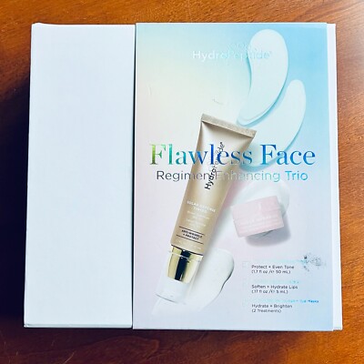 Hydropeptide Flawless Face Kit NWT Regimen Enhancing Trio (3) Solar Defense Hydr