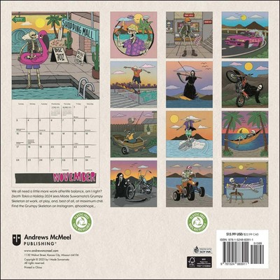 Death Takes a Holiday 2024 Wall Calendar by Made Suwarnata (2023, Calendar)  for sale online | eBay