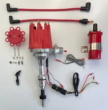 small cap FORD 5.0L 302 EFI to Carb Conversion RED HEI Distributor + 45k COIL