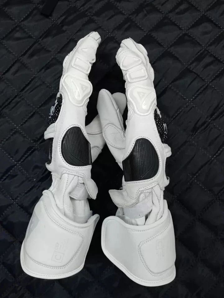 Dainese Druid 3 Guantes Cuero Blanco Todas las Tallas Foto 2 de 4