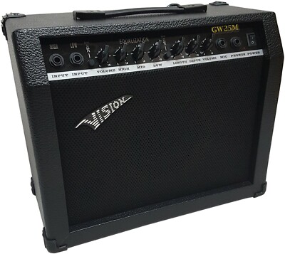 40 WATT - E-GITARRENVERSTÄRKER - MIT MIKROPHONEINGANG - GW25Me - VERZERRER - AMP