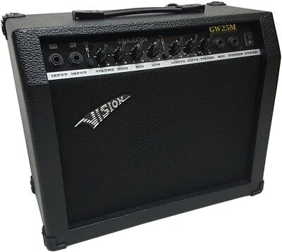 VISION BY MSA 40 WATT - E-GITARRENVERSTÄRKER - MIT MIKROPHONEINGANG - GW25Me - VERZERRER - AMP
