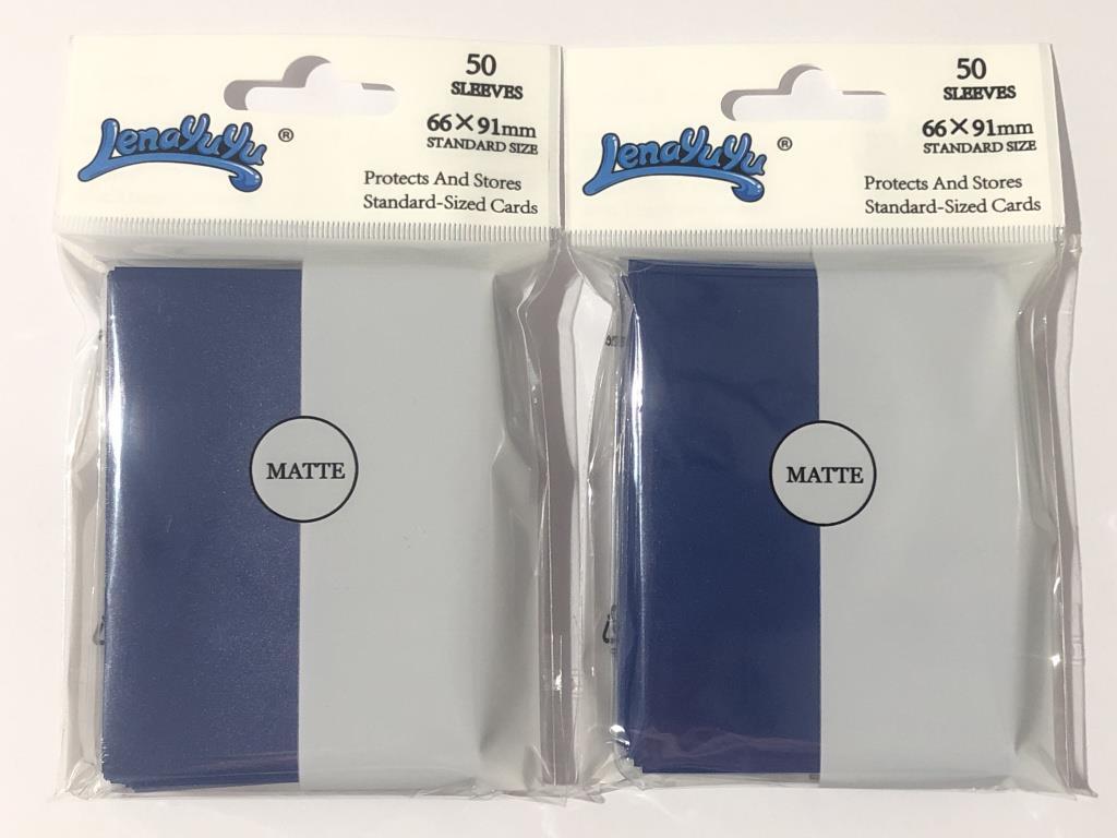 100 Matte Blue Lenayuyu Protector MTG Standard Trading Card Sleeves 66x91mm  | eBay