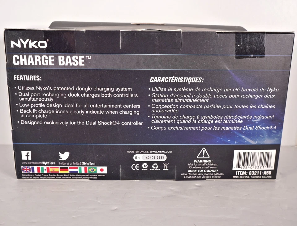 NYKO Dual Playstation 4 USB Charging Base New & Sealed - Image 2 of 4