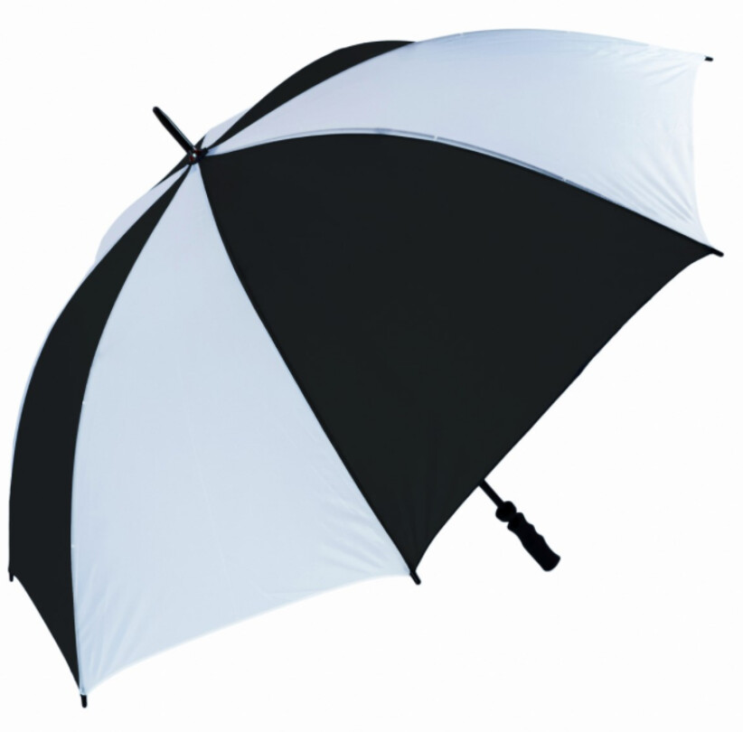 Umbrella Golf Windproof Large Sports Umbrella Football Umbrella Black/White