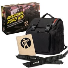 Hohner Accordion Road Kit - Accordion Padded Gig Bag, Ergoline Straps, Cloth