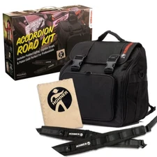 Hohner Accordion Road Kit - Accordion Padded Gig Bag, Ergoline Straps, Cloth