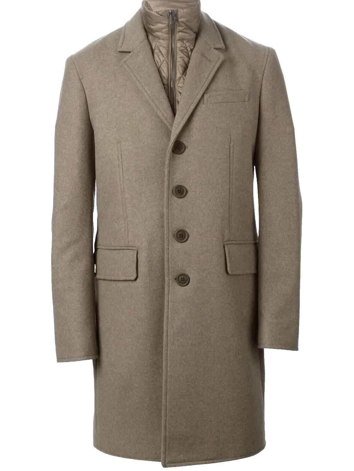 Burberry sobretodo abrigos, chaquetas y chalecos sólidos para hombres