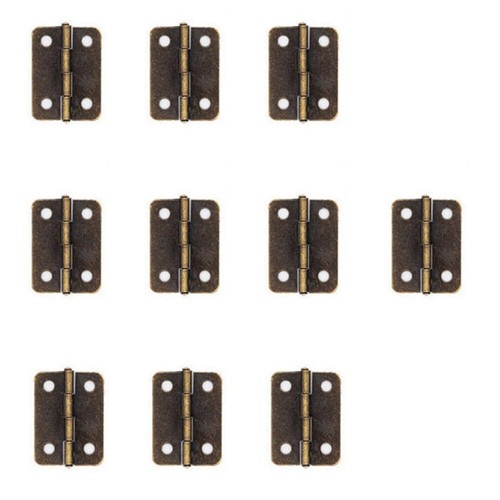 Mini Hinges Retro Door Hinges Mini-Hinge Screws Furniture Hinges for Crafts - Picture 12 of 18