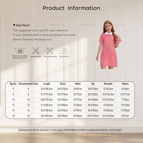 Kids Girls Plaid School Uniform Playsuit Short Sleeve Turn-Down Collar Jumpsuit - Picture 77 of 107
