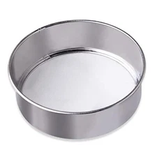 6 Inch Stainless Steel Flour Sifter 60 Mesh Round Sifter Fine Mesh Flour Sieve