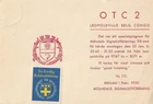 1950 QSL: Mölndals Signalistför. (Sweden) via OTC2, Leopoldville, Belgian Congo