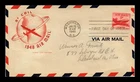 US COVER AIR MAIL 5C COIL FIRST DAY ISSUE SCOTT C37 HOUSE OF FARNAM CACHET