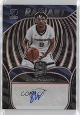 2021 Panini Spectra Radiant Signatures 34/99 Ziaire Williams #RSI-ZWL Auto 4f5