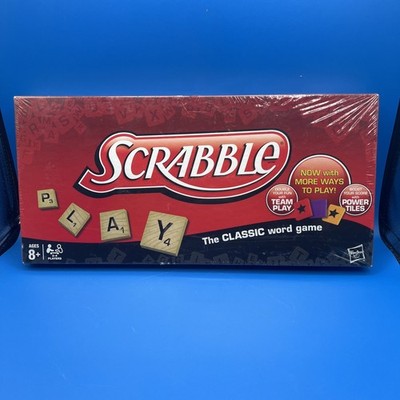 SCRABBLE The Classic Word Game Hasbro Sealed New Power Tiles 2-4 Players