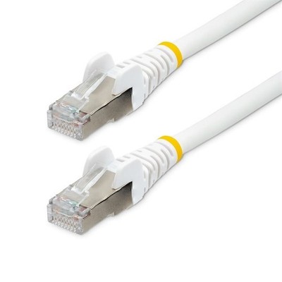 StarTech.com 1 m CAT6a Ethernet-Kabel - weiß - raucharm ohne Halogen LSZH - 10 G