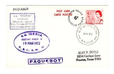 N632 Canada / Australia 1972 Ship Mail SS Iberia Paquebot - QEII Centennial PC