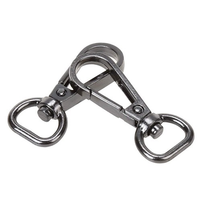 #ad 20 PCS 1 2 Inch Curved Lobster Clasps Swivel Trigger Clips Snap Gun Metal $22.47
