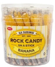 Rock Candy - Swizzle Sticks -  Yellow Banana 36 count