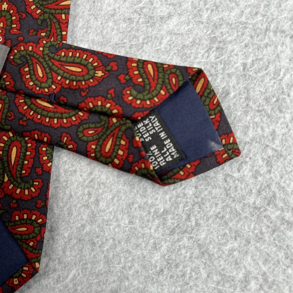 Corbata Coach Cuello Seda Colorido Paisley Hecha en Italia Foto 4 de 4