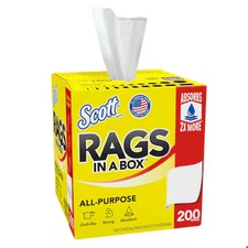 Kimberly-Clark Professional 75260 Dry Wipe, 200Ct., Pop-Up Box, White