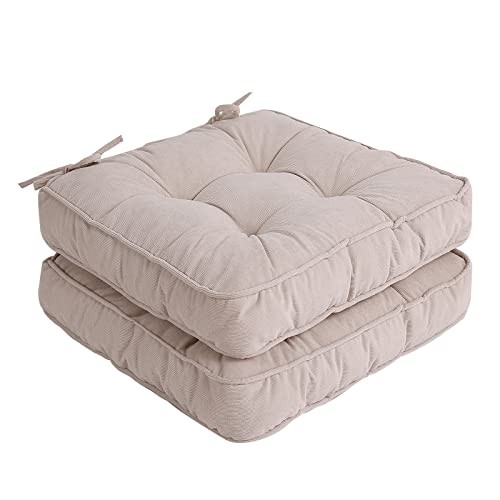 Chair Cushion with Ties 18 x 18 Inch Indoor Outdoor Count (Pack