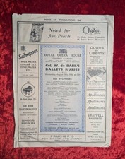 ROYAL OPERA HOUSE, COL.W. DE BASIL'S BALLETS RUSSES, LES SYLPHIDES, AUG 1936