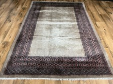 Schöner Feiner Handgeknüpfter Orientteppich Buchara Jomut Seidenglanz 180x130cm