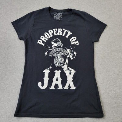 Sons Of Anarchy Shirt Womens XL Property Of Jax Graphic Top Short Sleeve