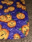 Vintage Halloween vinyl tablecloth rectangle 50 X 68