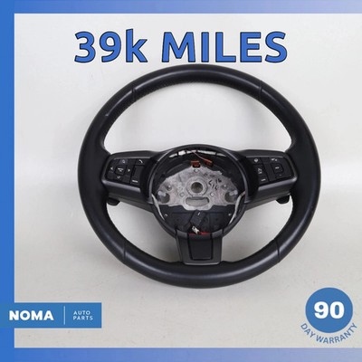 14-20 Jaguar X152 F-Type Steering Wheel w/ Paddle Shifters Black OEM 39k