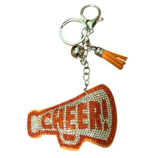 Popfizzy Rhinestone Dog Paw Print Keychain for Women and Girls, Paw Print...