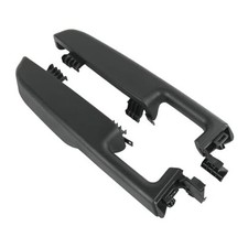 Driver Left Passenger Right Side Front Door Armrest Driver Passenger Black