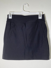 Members Mark Women's All Black Active Skort Size X-Small, Pre Owned